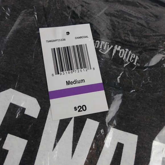 Harry Potter Hogwarts Crest Gray S/S T-Shirt - Picture 8 of 8